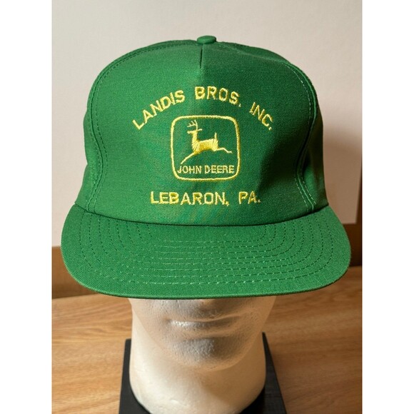 Vintage John Deere Landis Bros. Inc Lebaron Pennsylvania Trucker Snapback Hat - Picture 1 of 9